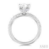 Pear Shape Semi-Mount Diamond Engagement Ring