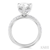 Pear Shape Semi-Mount Diamond Engagement Ring