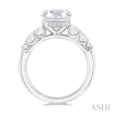 Round Shape Semi-Mount Diamond Engagement Ring