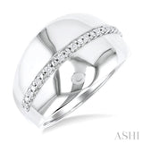 Silver Bold Diamond Fashion Ring