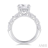 Round Shape Semi-Mount Diamond Engagement Ring