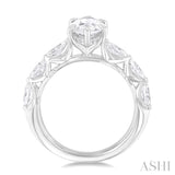 Marquise Shape Semi-Mount Diamond Engagement Ring