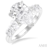 Pear Shape Semi-Mount Diamond Engagement Ring