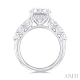 Round Shape Semi-Mount Diamond Engagement Ring