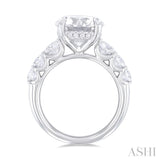 Round Shape Semi-Mount Diamond Engagement Ring