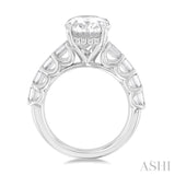 Oval Shape Semi-Mount Diamond Engagement Ring