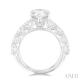 Pear Shape Semi-Mount Diamond Engagement Ring