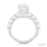 Marquise Shape Semi-Mount Diamond Engagement Ring