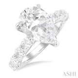 Pear Shape Semi-Mount Diamond Engagement Ring