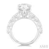 Pear Shape Semi-Mount Diamond Engagement Ring