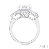 Round Shape Semi-Mount Diamond Engagement Ring