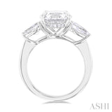 Round Shape Semi-Mount Diamond Engagement Ring