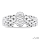 Silver Bold Diamond Fashion Ring