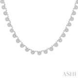 Halfway Cluster Diamond Necklace