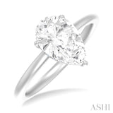 Pear Shape Semi-Mount Diamond Engagement Ring