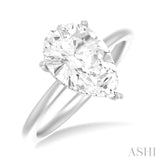 Pear Shape Semi-Mount Diamond Engagement Ring