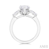 Pear Shape Semi-Mount Diamond Engagement Ring