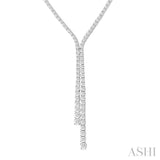 Diamond Lariat Y Necklace