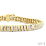 Ribbed Diamond Bracelet