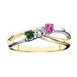 Mother's Family Jewelry Birthstone Ring. Choice of 2 to 7 stones. Available in sterling silver, 10kt yellow or white gold, and 14kt yellow or white gold. PLEASE CALL FOR PRICING AND ADDITIONAL INFORMATION.