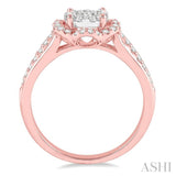 Flower Lovebright Diamond Engagement Ring