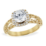14Kt Gold Semi-Mount Engagement Ring