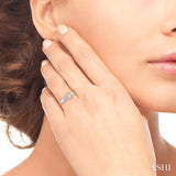 Stackable 'X' & 'O' Shape Petite Diamond Fashion Ring