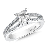 Split Shank Princess Diamond Engagement Ring