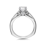 Diamond Solitaire Engagement Ring W/ Spiral Undergallery