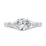 Vintage Tapered Diamond Engagement Ring