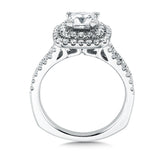 Princess-Cut Double Halo Engagement Ring