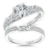 Engagement Ring With Diamond Side Stones