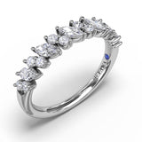 Floating Marquise and Round Diamond Ring