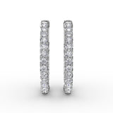 18Kt White Gold Diamond Fashion Earrings