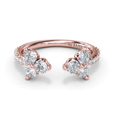 18Kt Rose Gold Diamond Fashion Rings