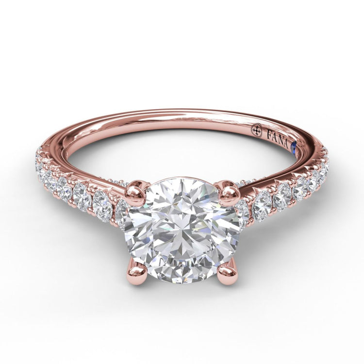 Classic French 14K Rose Gold 3.0 Carat Light Pink Sapphire Solitaire  Wedding Ring R401-14KRGLPS | Caravaggio Jewelry