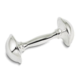 Silver-plated Dumbbell Baby Rattle