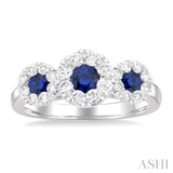 Past Present & Future Lovebright Gemstone & Diamond Ring