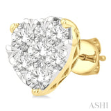 Heart Shape Lovebright Essential Diamond Earrings